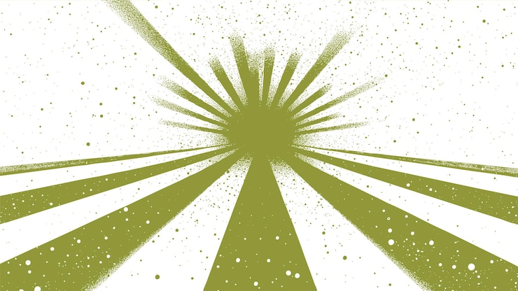 Vector gratuito fondo verde de rayos de sol
