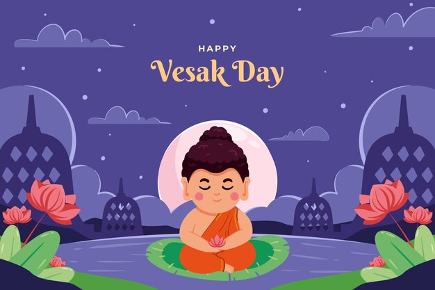 Fondo vesak plano