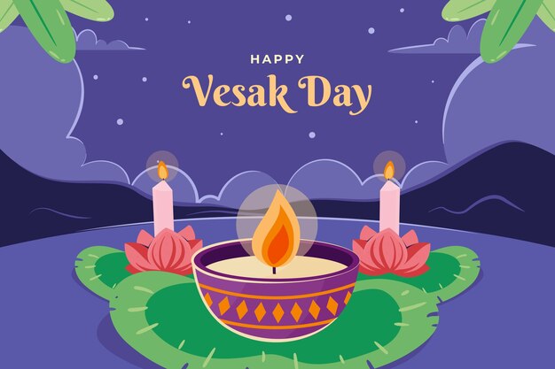 Fondo vesak plano