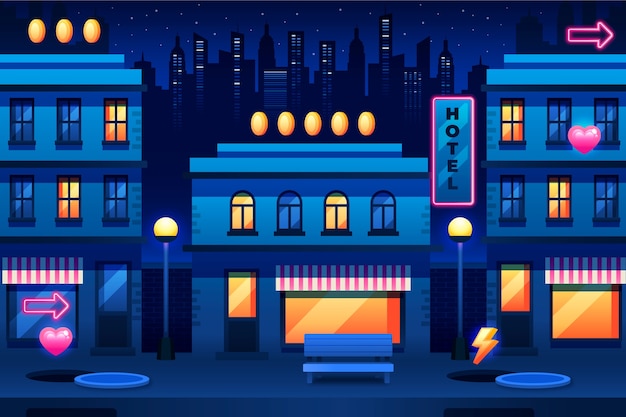 Fondo de videojuego degradado