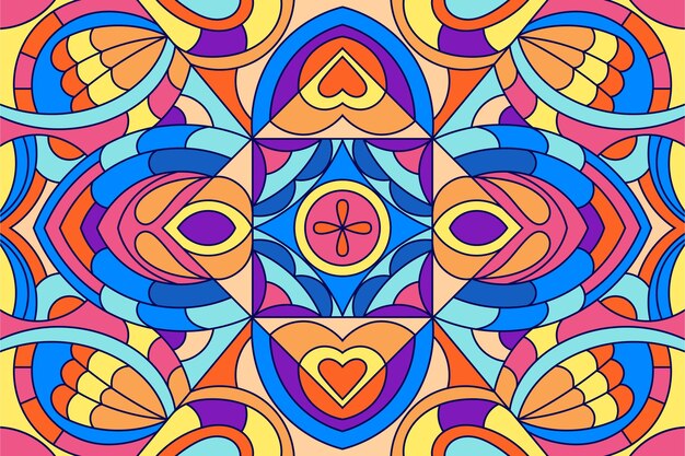 Fondo de vidrieras de diseño plano