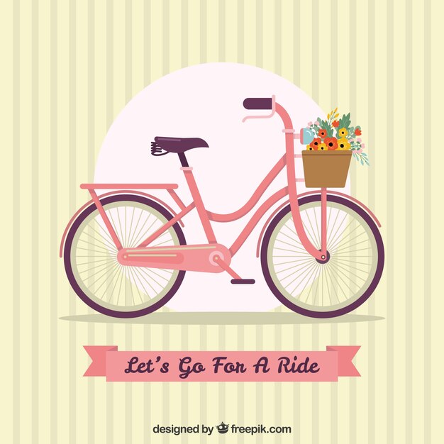 Fondo vintage con bicicleta y cinta