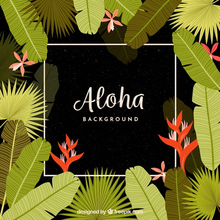 Vector gratuito fondo vintage con bonitas flores exóticas