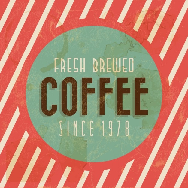 Vector gratuito fondo vintage de café von tipografía