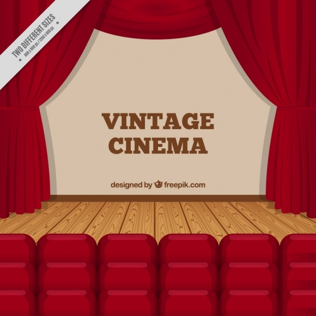 Vector gratuito fondo vintage de cine