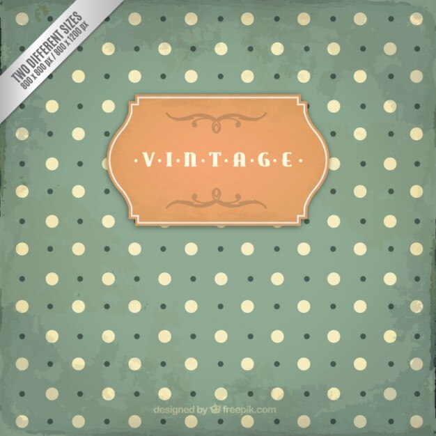 Fondo vintage en estilo punteado