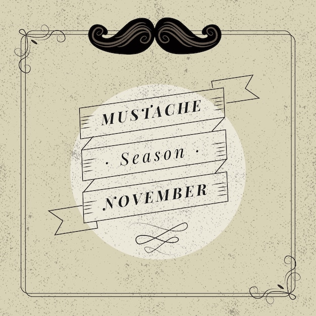 Fondo vintage de movember