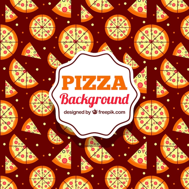 Fondo vintage de pizza 