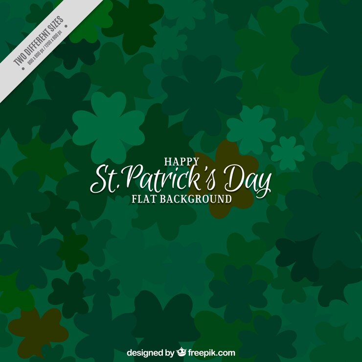 Vector gratuito fondo vintage de tréboles del día de san patricio