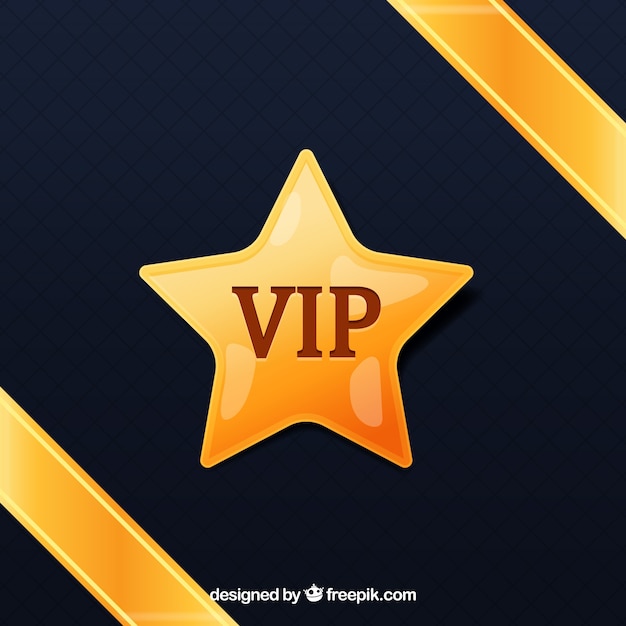 Fondo vip con estrella dorada