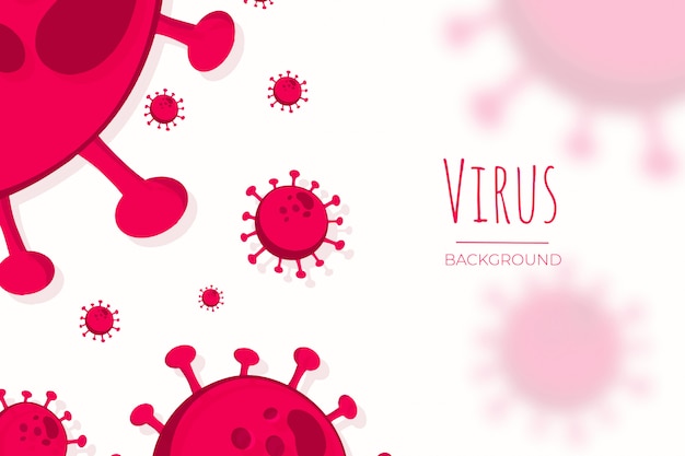 Vector gratuito fondo de virus