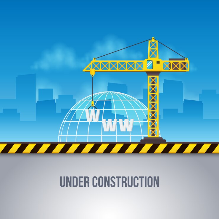 Vector gratuito fondo de web en construcción