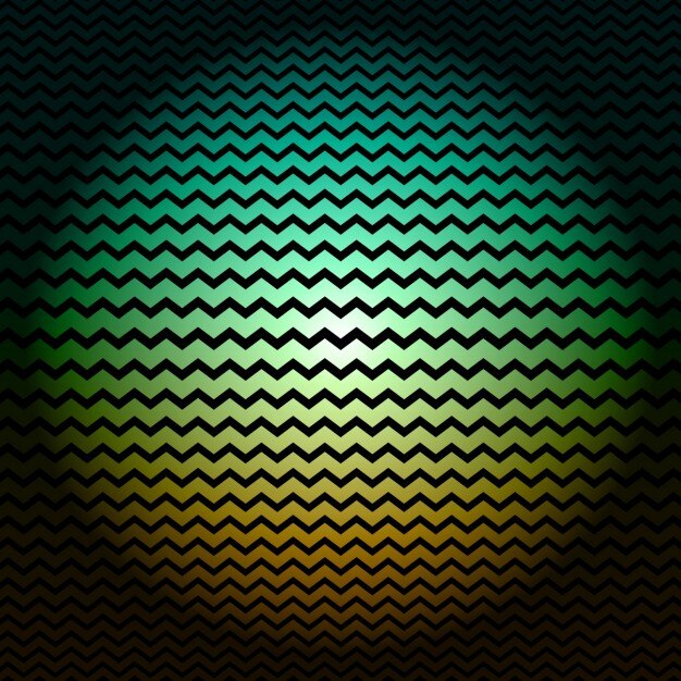 Fondo en zigzag amarillo y verde