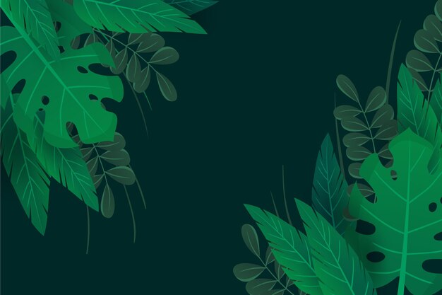 Fondo de zoom de hojas verdes naturales
