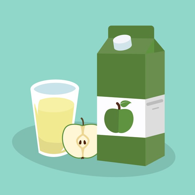 Fondo de zumo de manzana