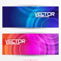 Vector gratuito fondos de banners para descarga gratuita