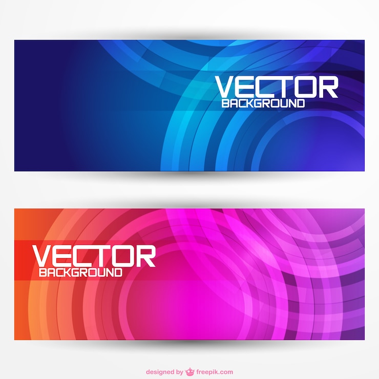 Vector gratuito fondos de banners para descarga gratuita