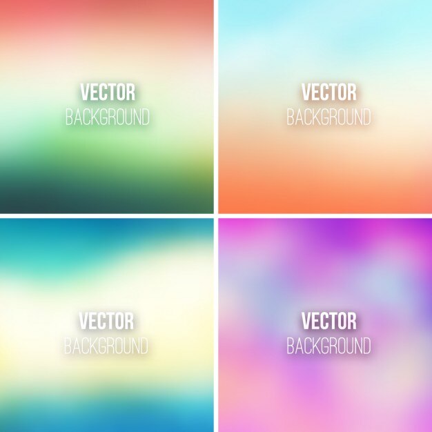 Fondos de colores desenfocados