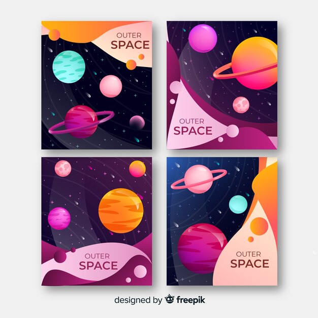 Fondos coloridos del espacio exterior