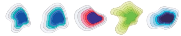 Fondos de corte de papel vectorial
