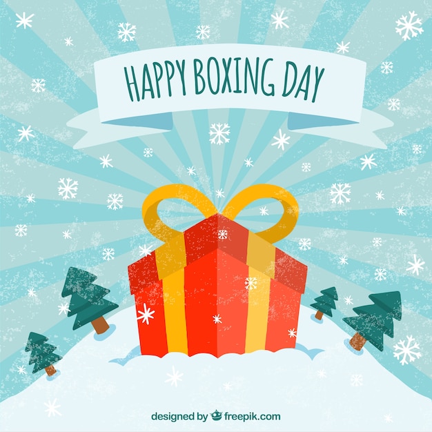 Vector gratuito fondos de descuentos de boxing day