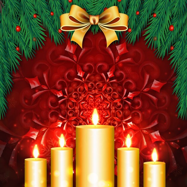 Fondos de feliz Navidad con efecto de iluminación