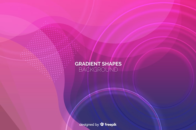 Fondos con formas de gradiente de colores