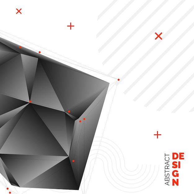 Fondos geométricos abstractos Diseño vectorial poligonal