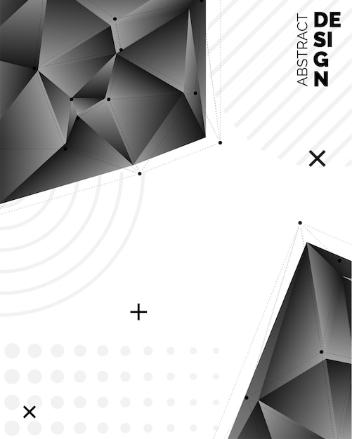 Fondos geométricos abstractos Diseño vectorial poligonal