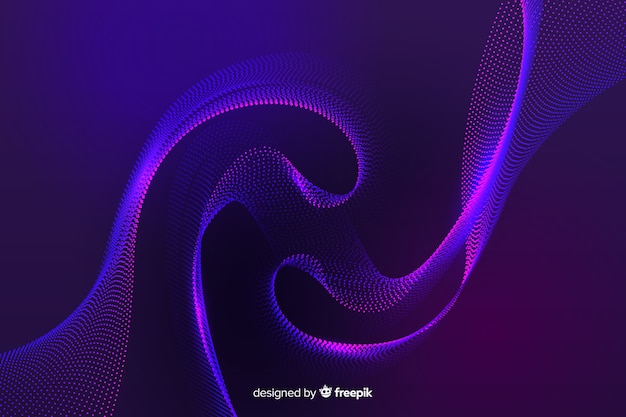 Forma abstracta de fondo de partículas brillantes