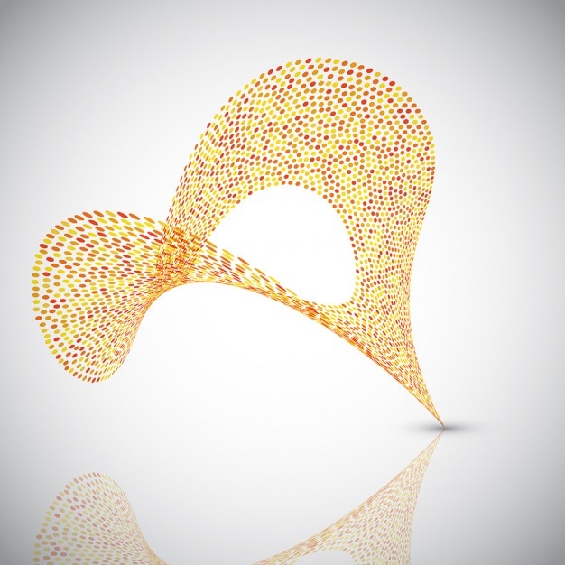 Vector gratuito forma abstracta con puntos