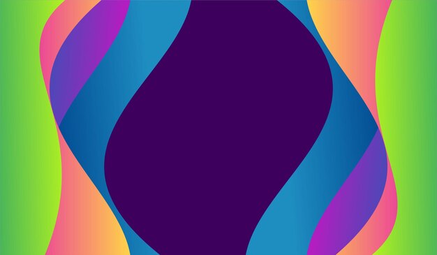 Forma de diseños de onda moderna degradado colorido de fondo