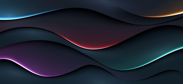 forma ondulada oscura con fondo claro brillante