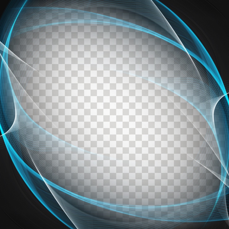 Vector gratuito forma ondulada sobre fondo transparente