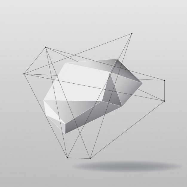 Forma poligonal abstracta