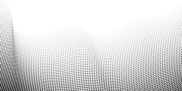 Forma de puntos blancos y negros abstractos de fondo de semitono