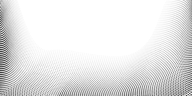 Forma de puntos blancos y negros abstractos de fondo de semitono