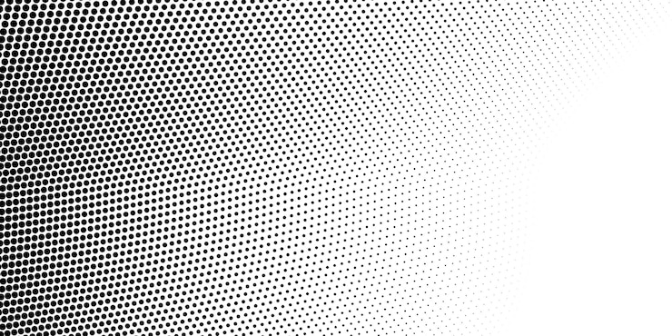 Vector gratuito forma de puntos blancos y negros abstractos de fondo de semitono