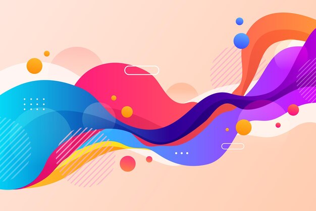 Las formas abstractas de colores de fondo