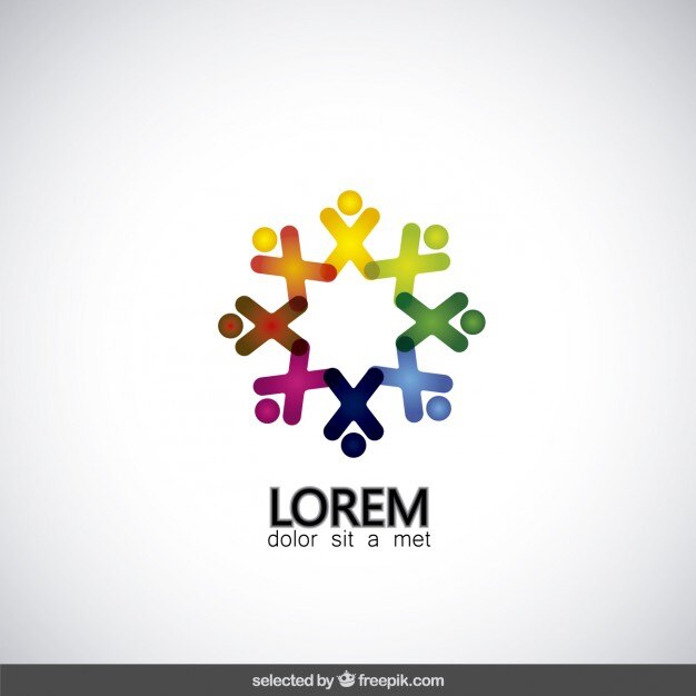 Formas abstractas que hacen un logotipo de la estrella