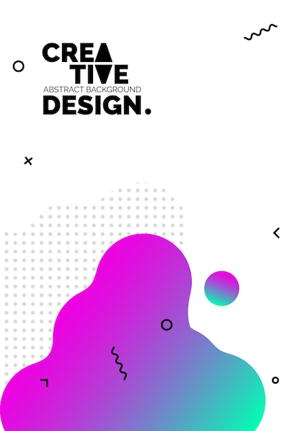 Formas de color líquido para fondos de carteles de composición Cubiertas abstractas de moda Diseño futurista Eps10 vector