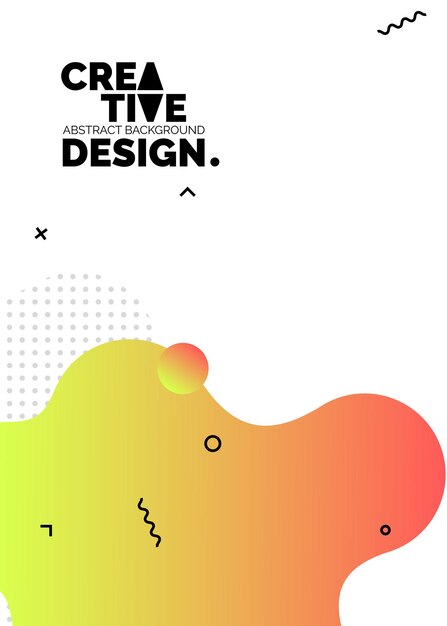 Formas de color líquido para fondos de carteles de composición Cubiertas abstractas de moda Diseño futurista Eps10 vector