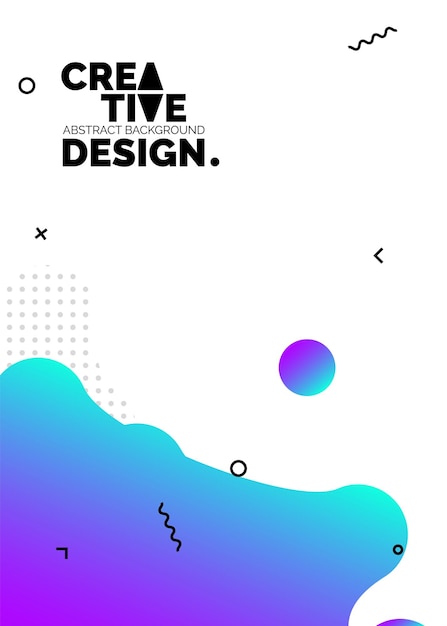 Formas de color líquido para fondos de carteles de composición Cubiertas abstractas de moda Diseño futurista Eps10 vector