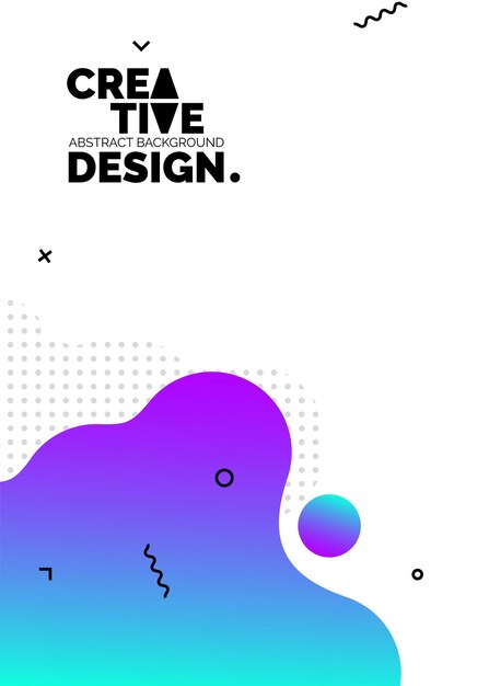 Formas de color líquido para fondos de carteles de composición Cubiertas abstractas de moda Diseño futurista Eps10 vector