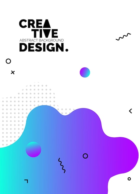 Formas de color líquido para fondos de carteles de composición Cubiertas abstractas de moda Diseño futurista Eps10 vector