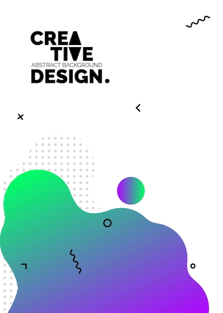 Formas de color líquido para fondos de carteles de composición Cubiertas abstractas de moda Diseño futurista Eps10 vector