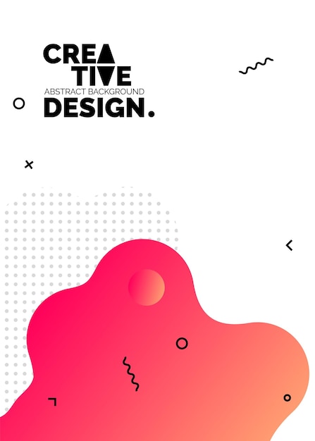 Formas de color líquido para fondos de carteles de composición Cubiertas abstractas de moda Diseño futurista Eps10 vector