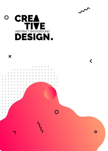 Formas de color líquido para fondos de carteles de composición Cubiertas abstractas de moda Diseño futurista Eps10 vector