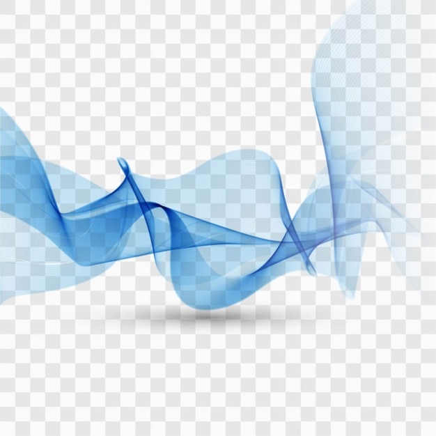 Formas flotantes sobre un fondo transparente