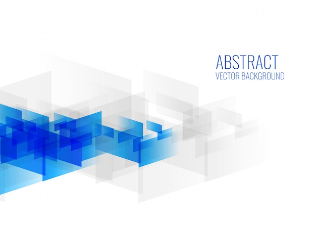 formas geométricas abstractas azules sobre fondo blanco